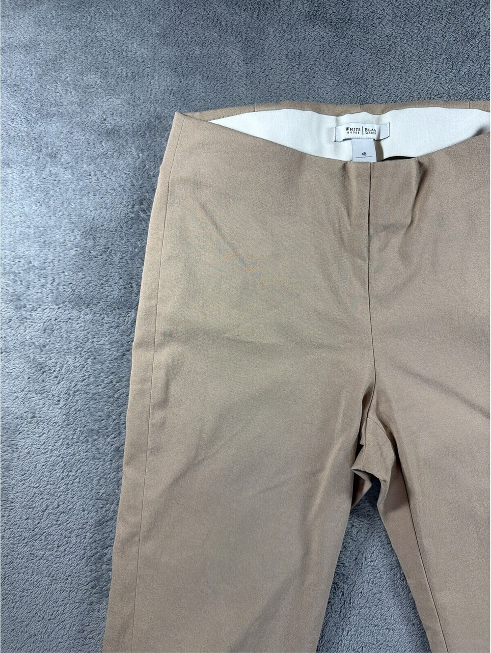 White House Black Market Women's Beige Dress Pants Size 4R - Picture 2 of 15